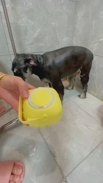 CEPILLO DE DUCHA DISPENSADOR DE SHAMPOO